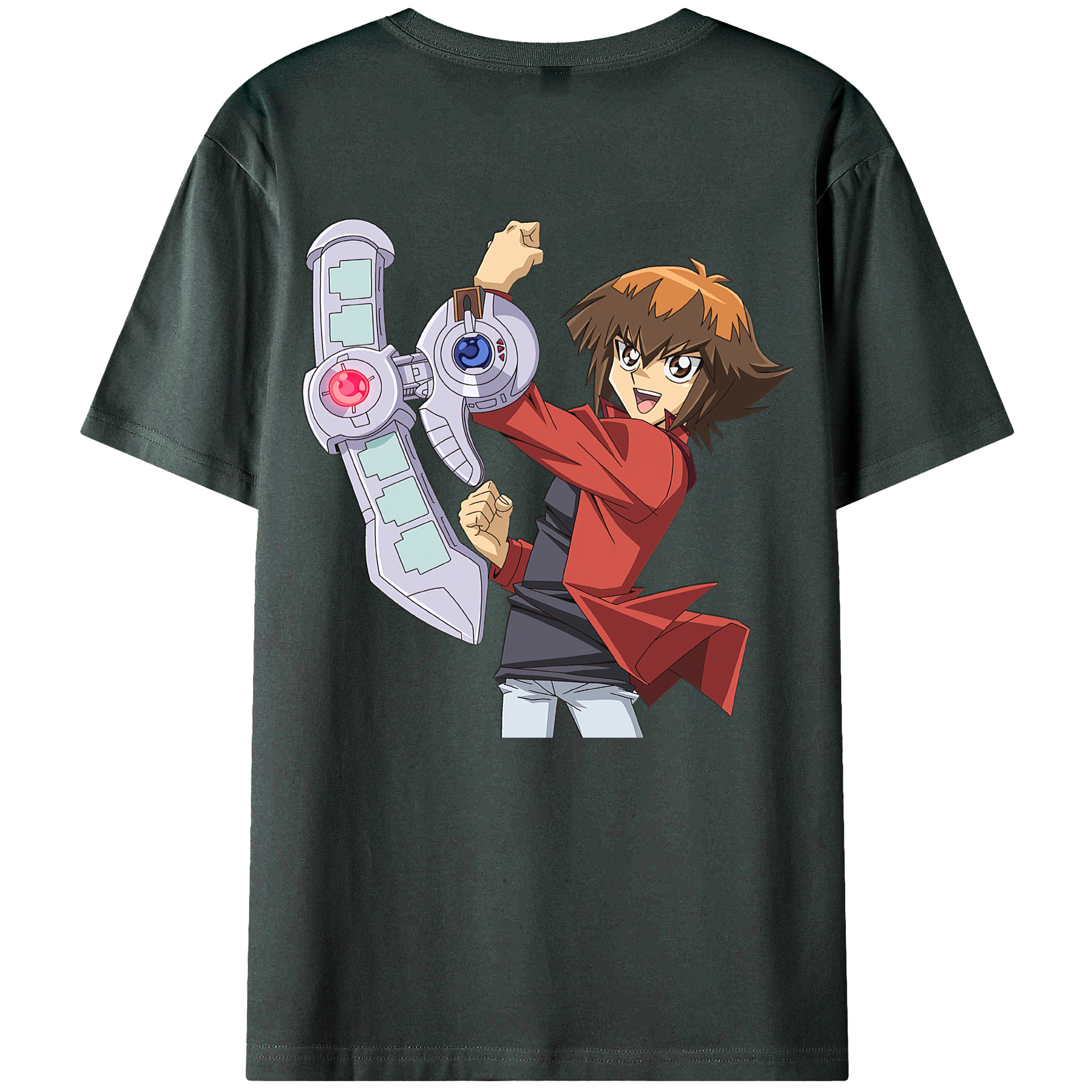 （画像用） 遊☆戯☆王 Yu-Gi-Oh! 綿100％ メンズ半袖Tシャツ（バックプリント） 通気性